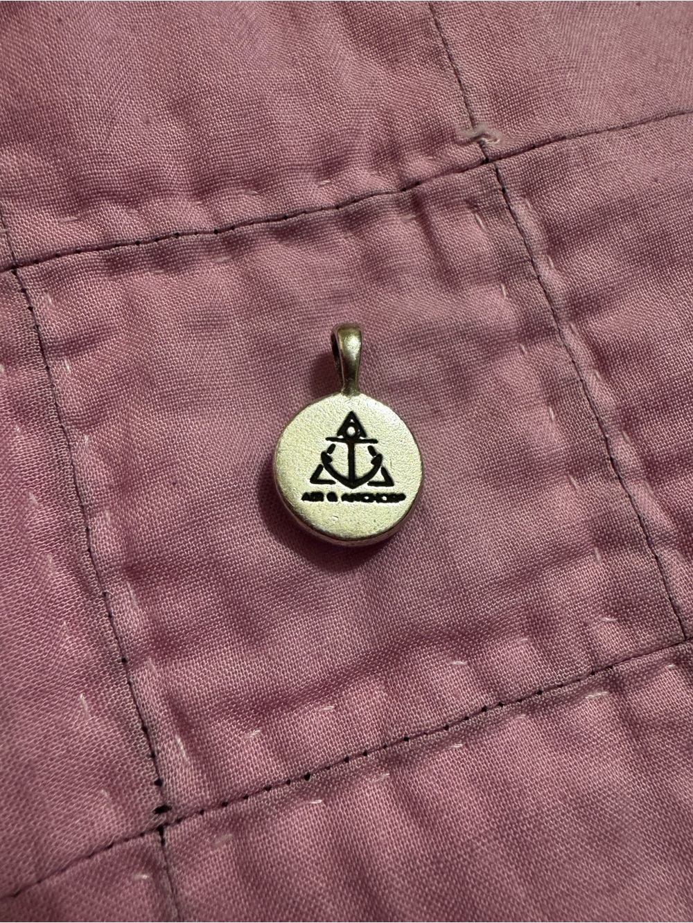 Black Onyx Pendant Air & Anchor - Picture 2 of 2
